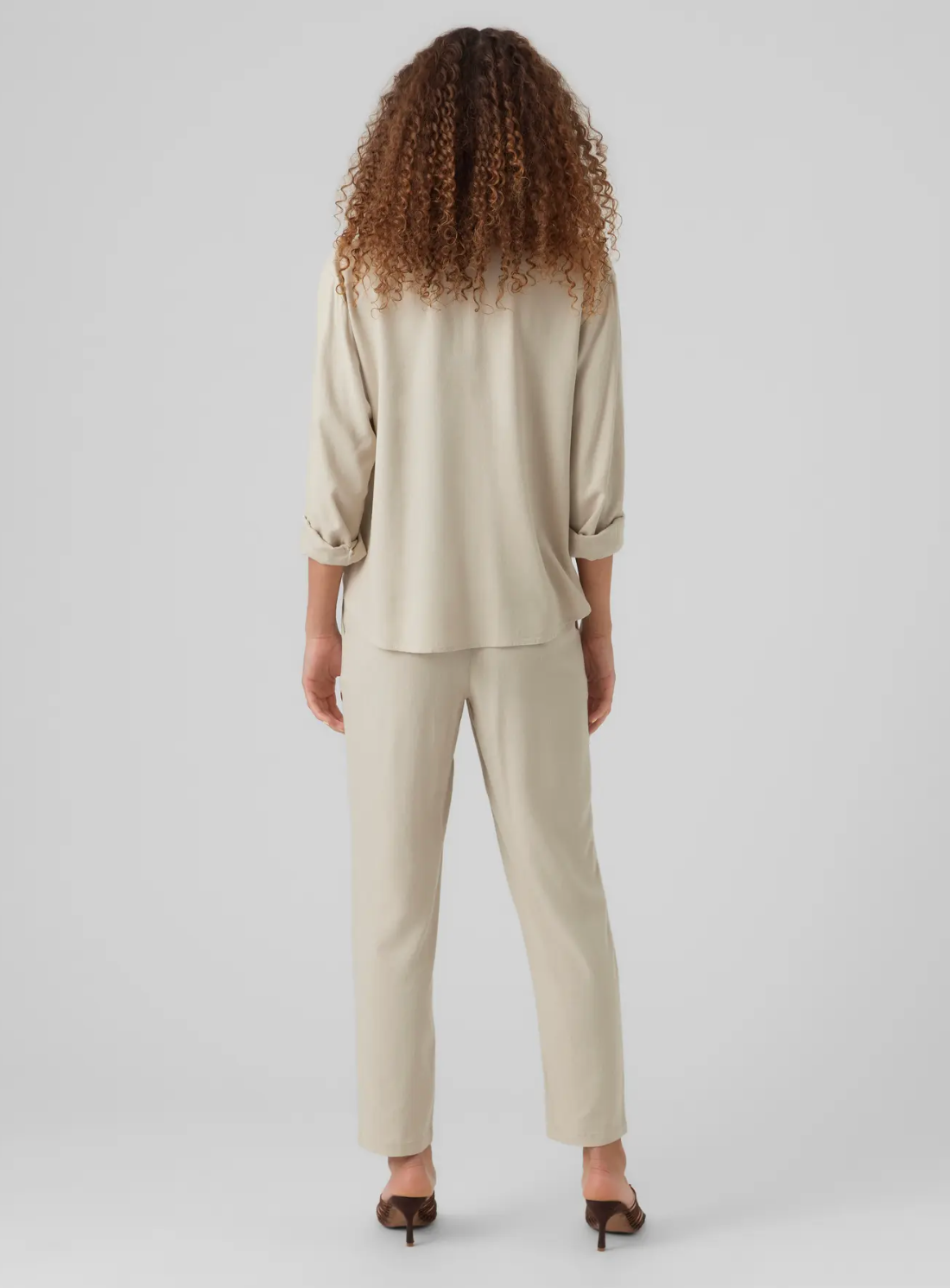 JESMILO Lightweight Casual Trousers in Stone
