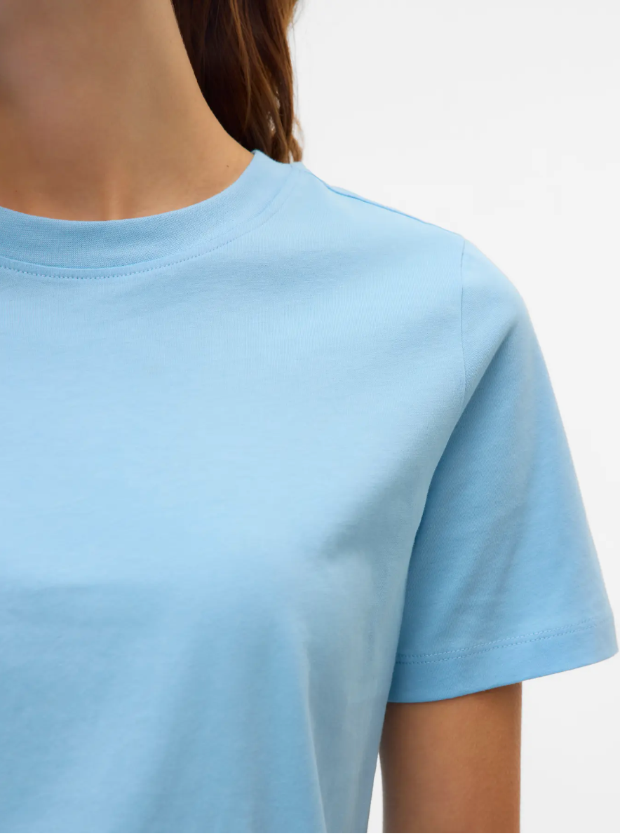 PAULINA Basic Tee in Airy Sky Blue