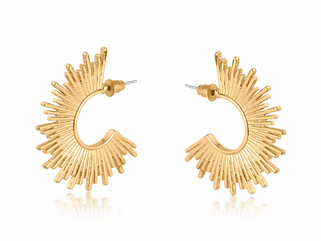 BURST Earrings in Gold