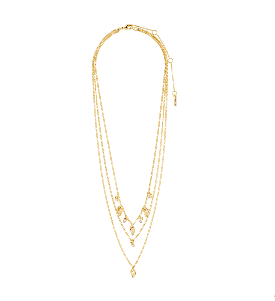 JULES Triple Layer Gold Plated Necklace