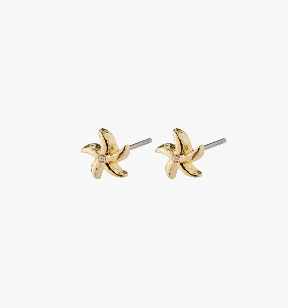 OAKLEY Mini Starfish Crystal Stud Gold Plated Earrings