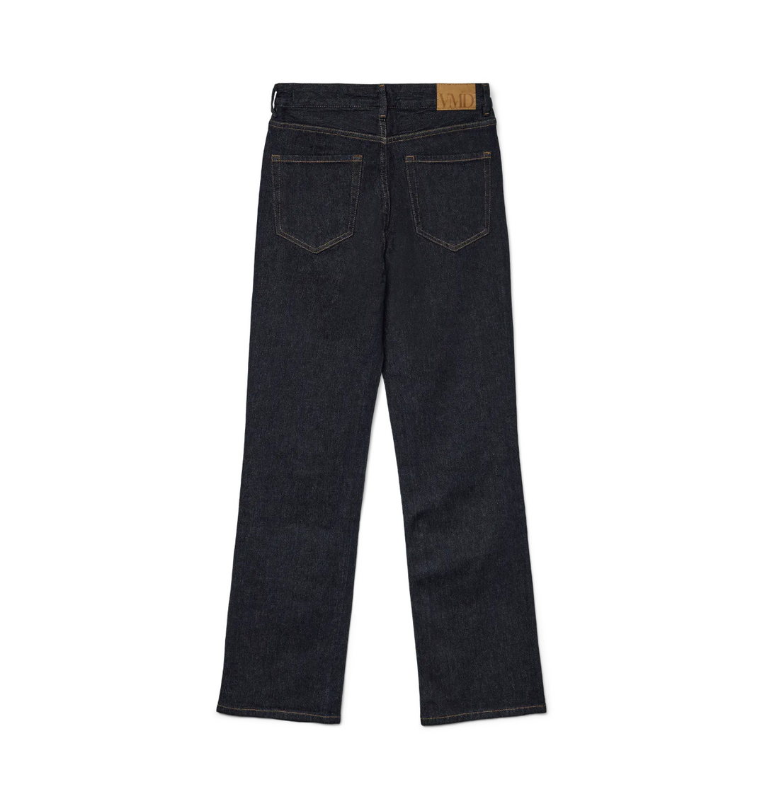 TESSA High Rise Straight Leg Jeans in Dark Blue Denim