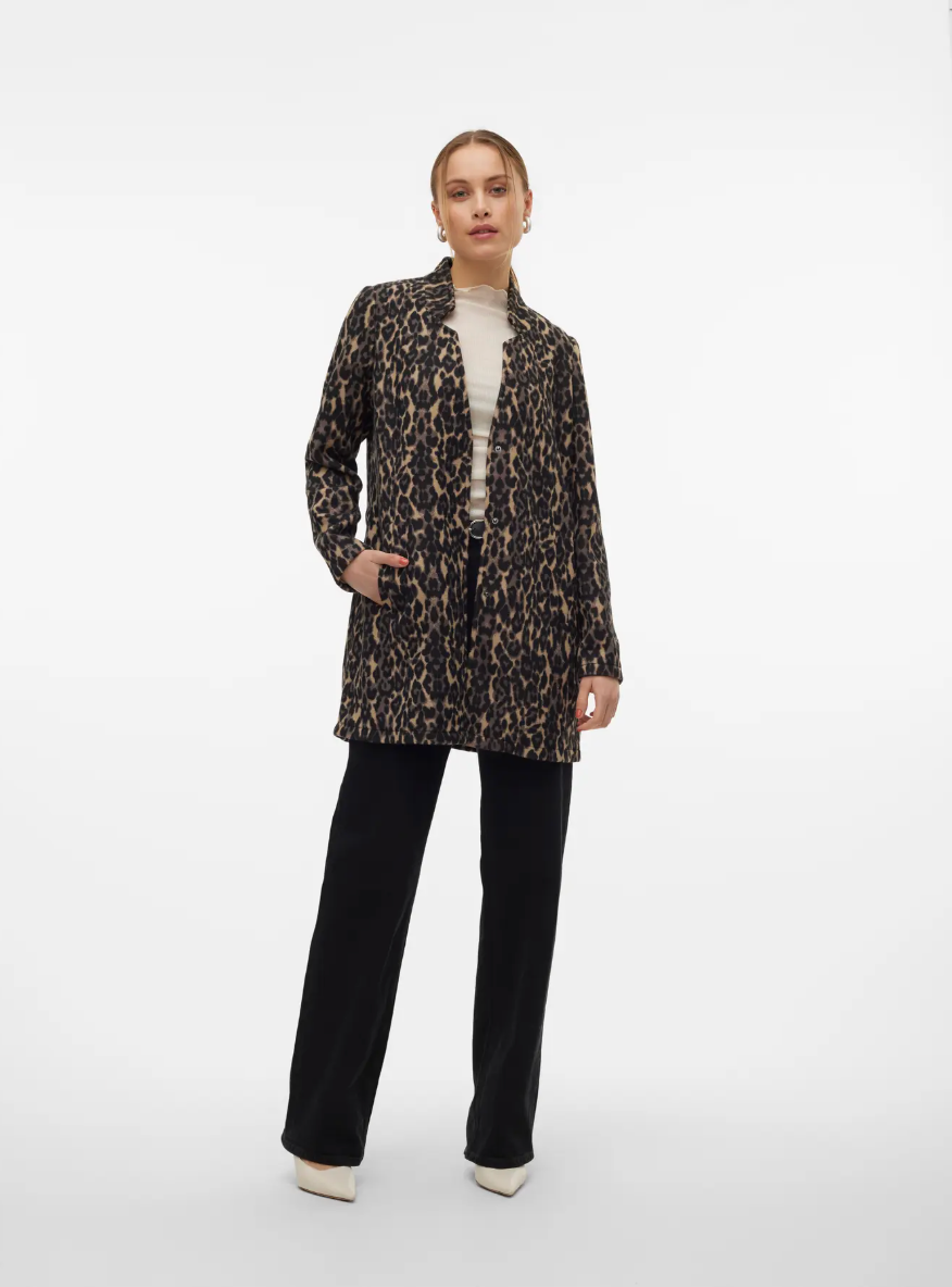 KATRINE Soft Brushed Leopard Jacket