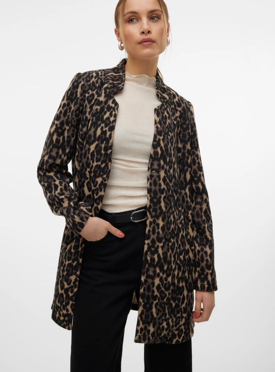 KATRINE Soft Brushed Leopard Jacket