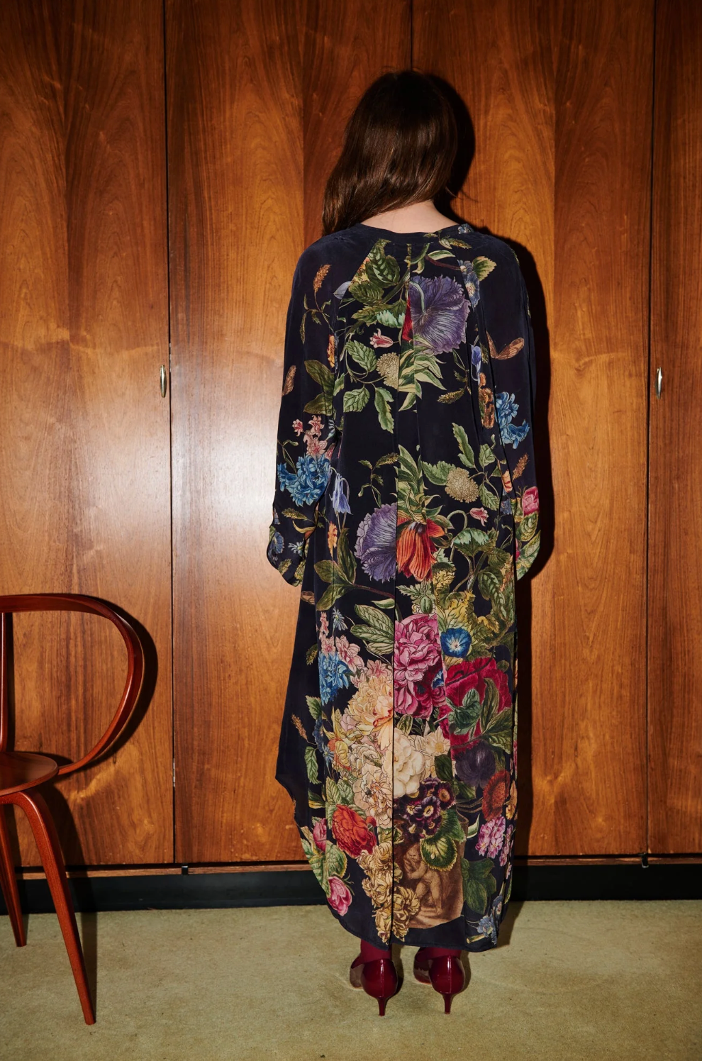 One Hundred Stars Darcy Dress in Black Primula Print - DRDPRIBLK