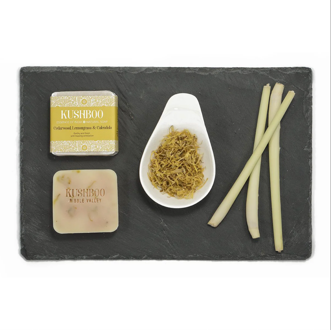 Kushboo Soap - Cedarwood, Lemongrass & Calendula