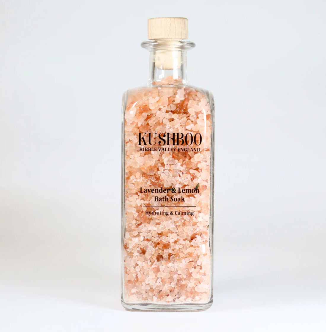 Kushboo Bath Salts - Lavender & Lemon - Large Bottle