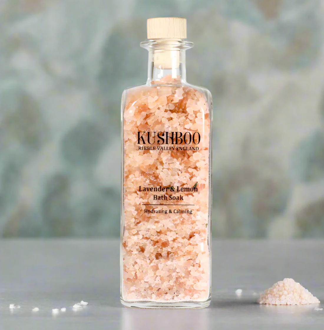 Kushboo Bath Salts - Lavender & Lemon - Large Bottle