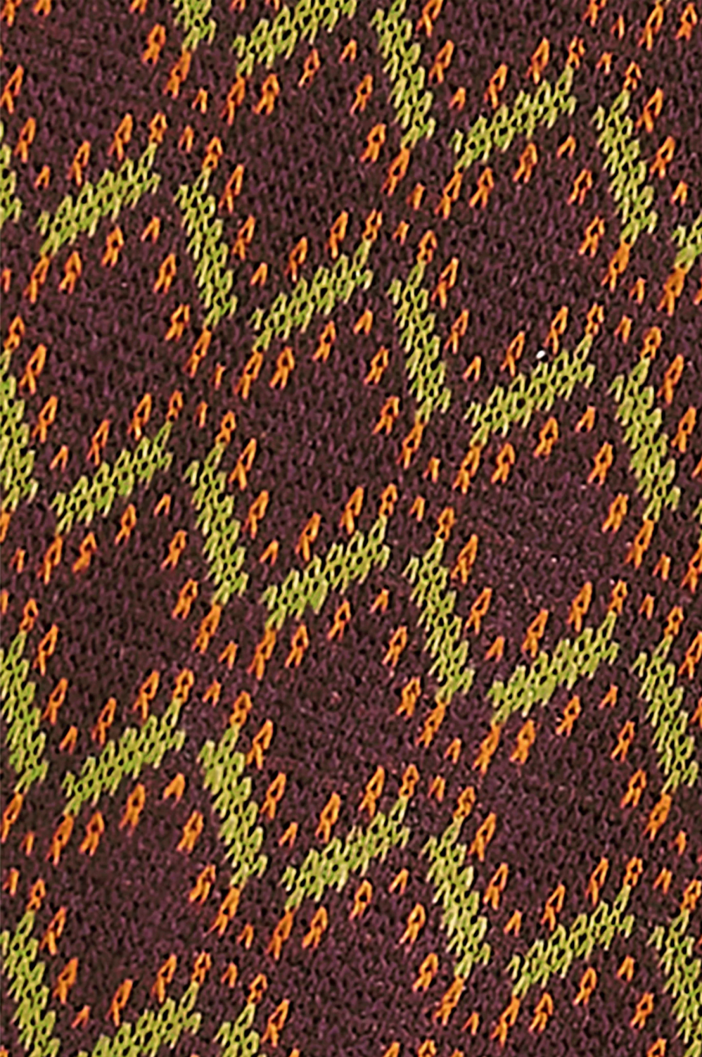 GATO Retro Style Woven Red Geometric Printed Gloves