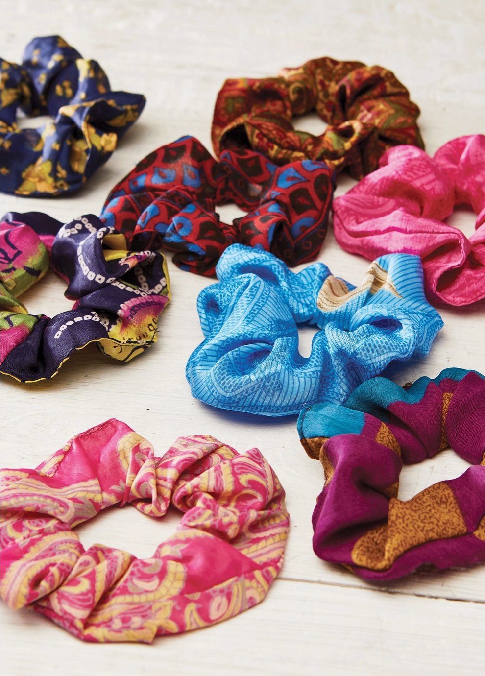 NAMASTE Recycled Sari Scrunchie - Random Designs