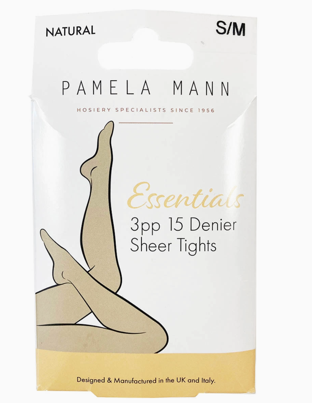 15 Denier Sheer Tights (3 Pack) in Nude - S/M