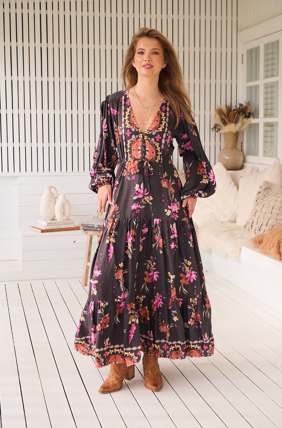 MONARCH Print Teresa Maxi Dress by Jaase – Suki's Wardrobe