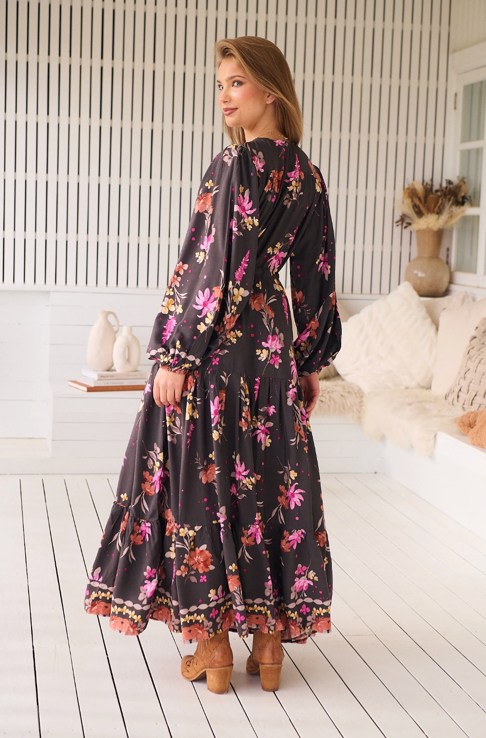 MONARCH Print Teresa Maxi Dress by Jaase
