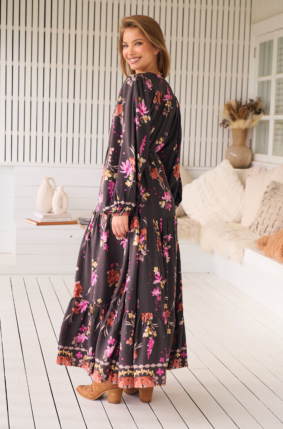 MONARCH Print Teresa Maxi Dress by Jaase