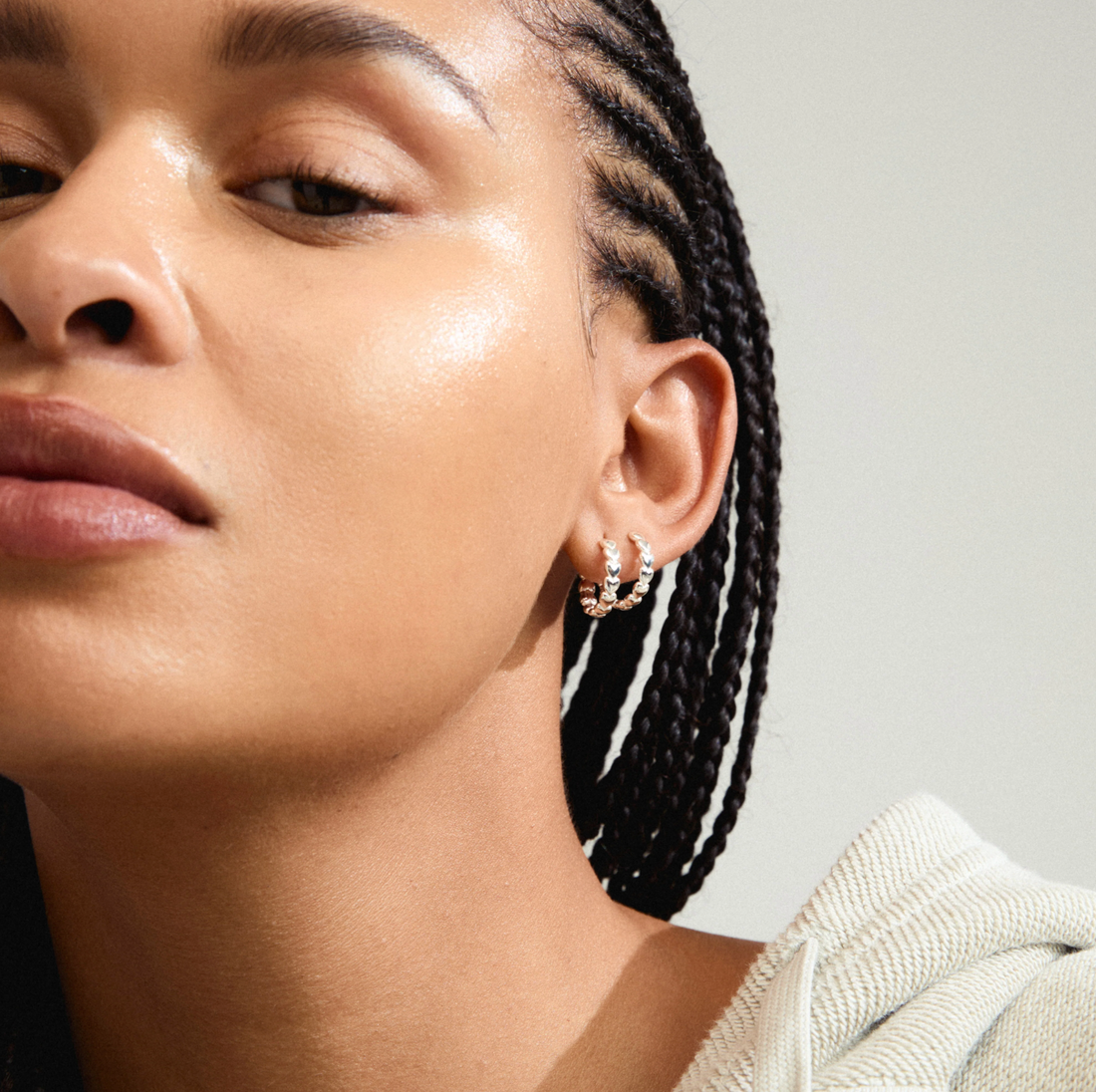 MAEVE hoop earrings Silver-plated- 602516013