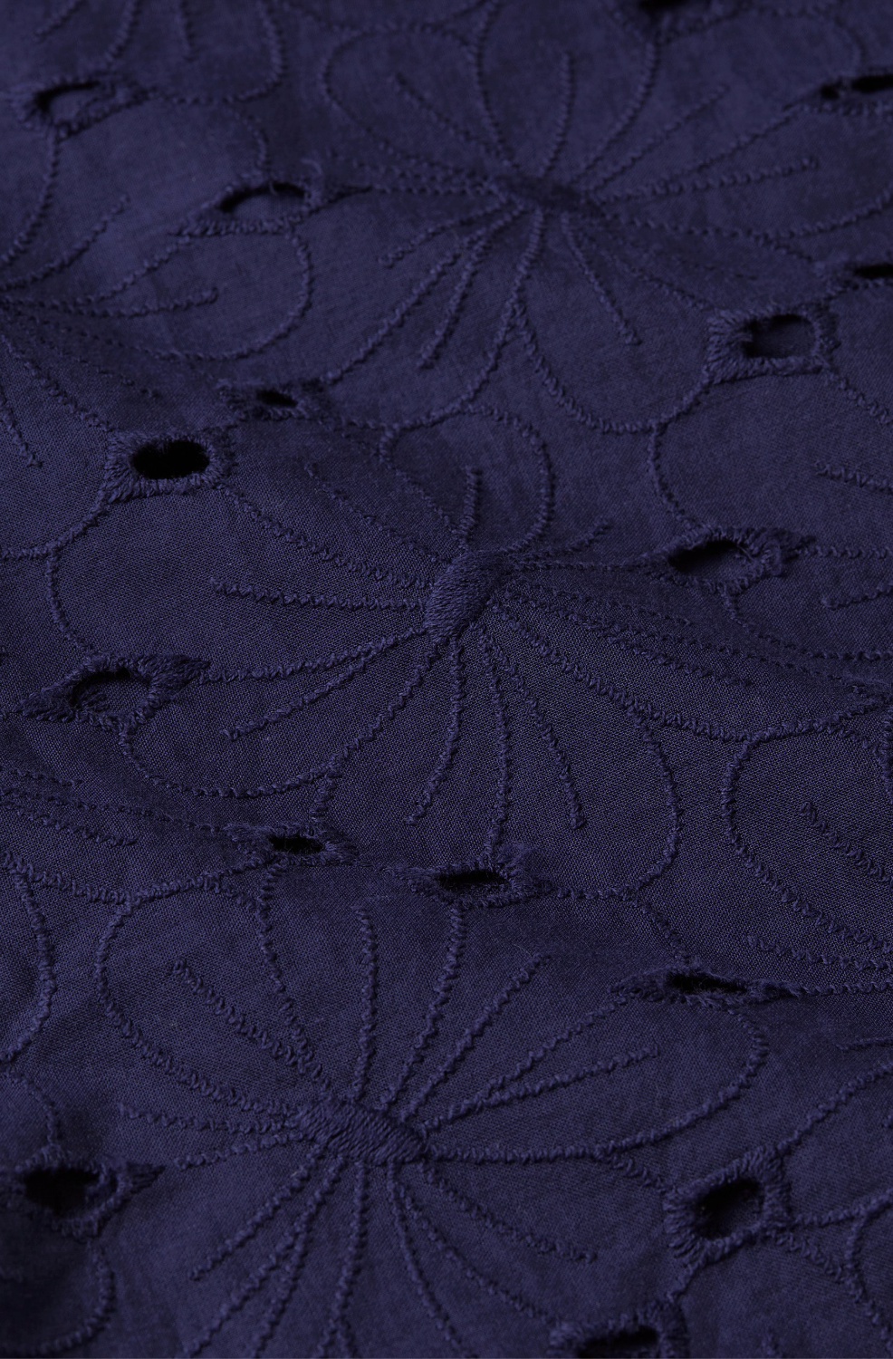 King Louie Evelina Cotton Broderie Anglaise Blouse in Beacon Blue