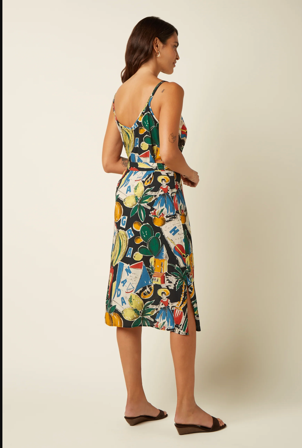 NADYA Strappy Sundress in Tropez Print