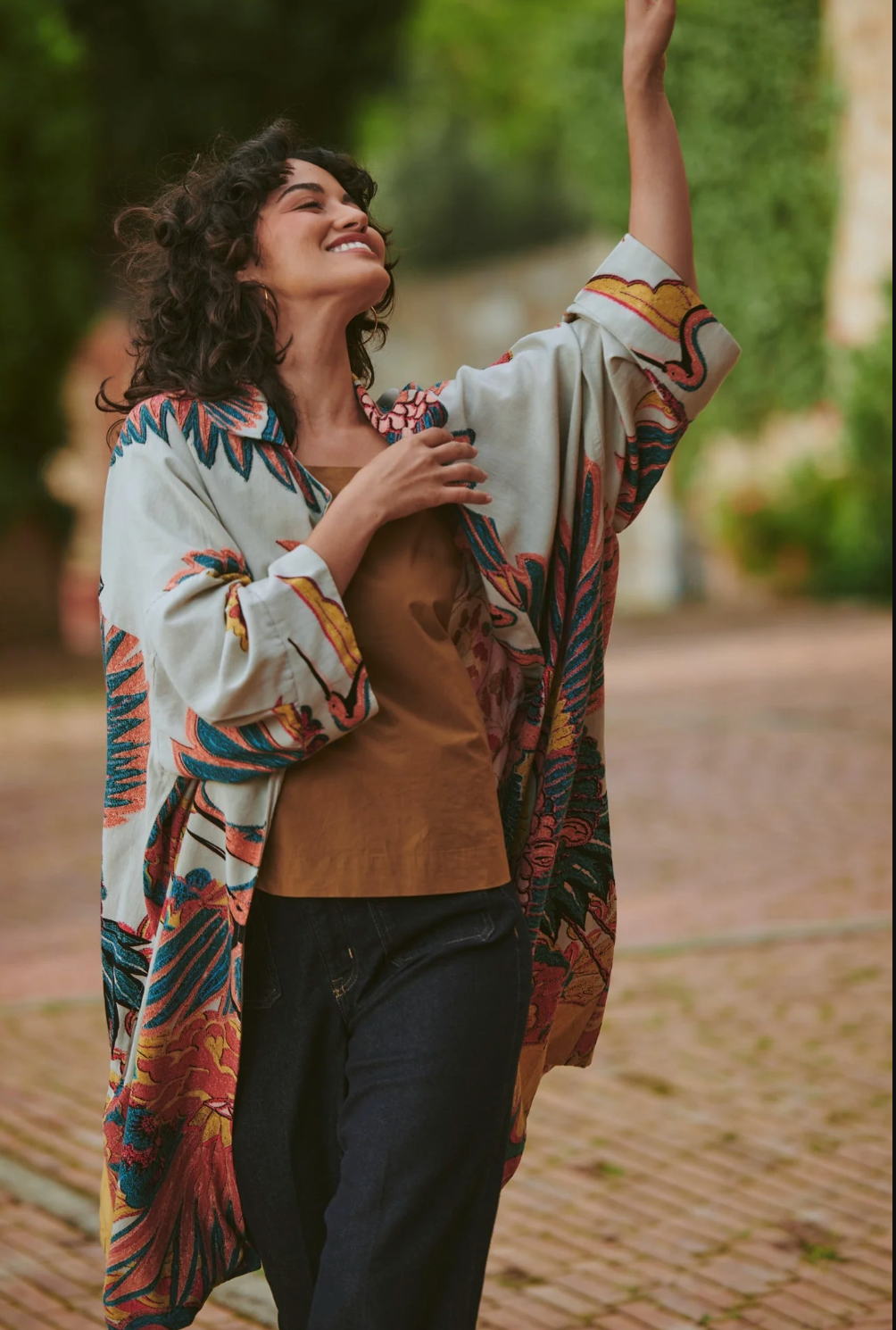 One Hundred Stars Artisan Coat Kimono - One Size