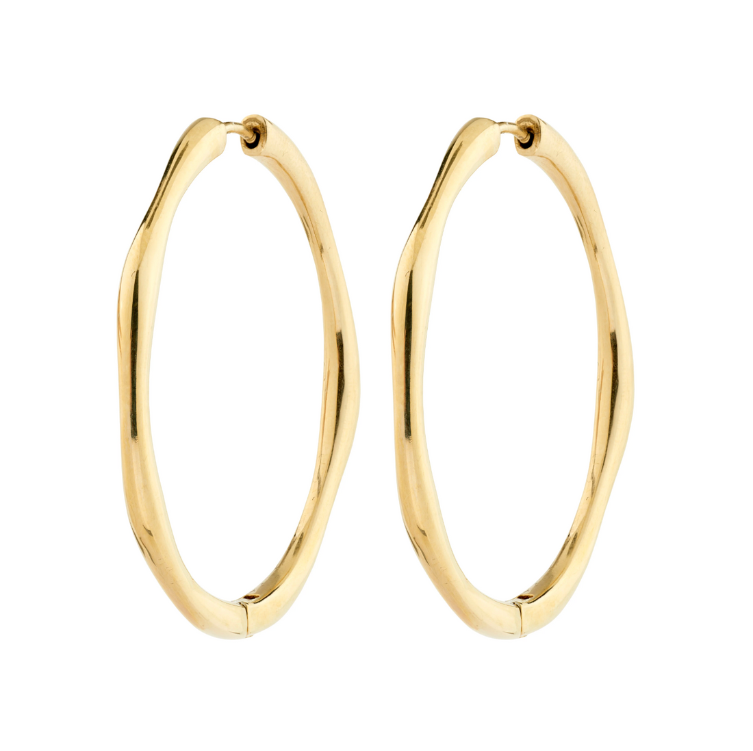 HAZE Large Hoop Earrings in Gold