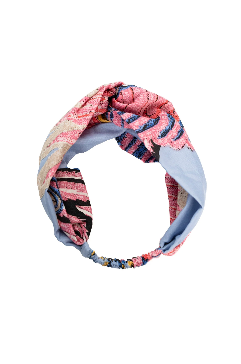 One Hundred Stars Headband in Periwinkle Crane Print