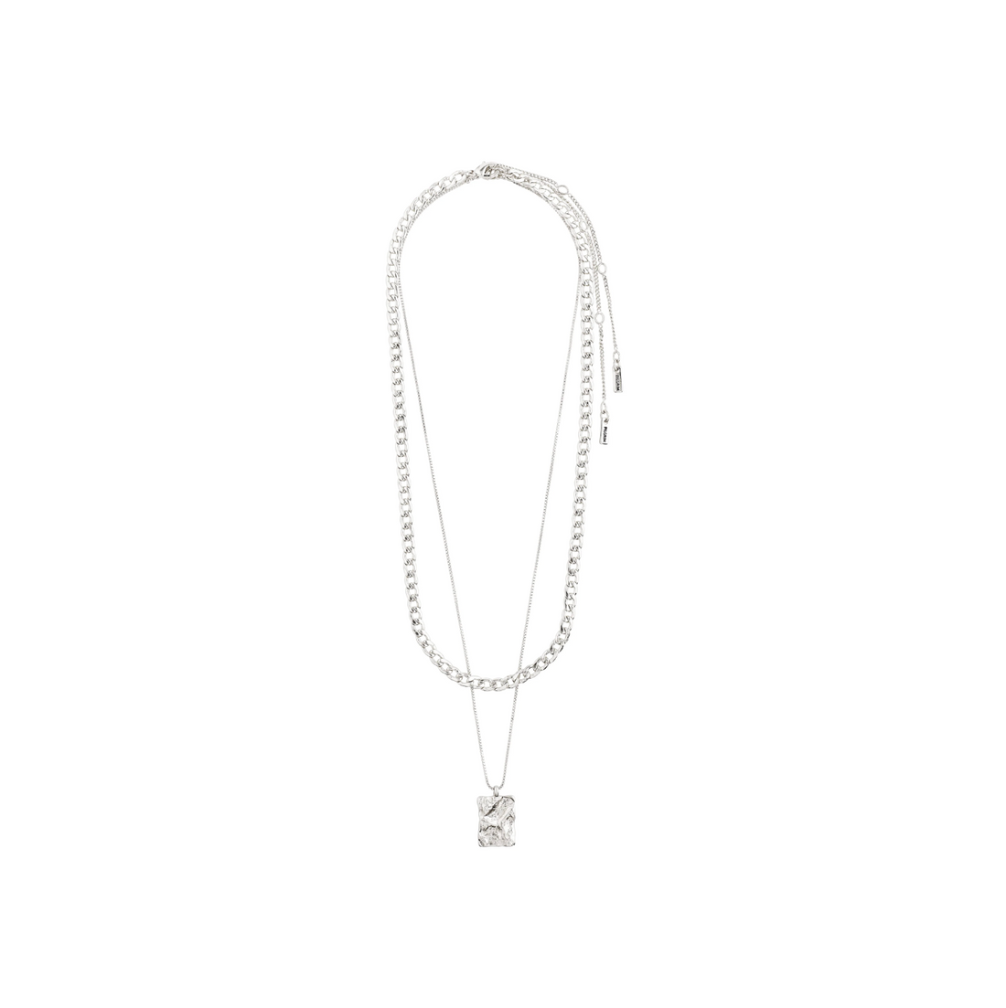 BETHILDA 2-in-1 silver Chain Necklace