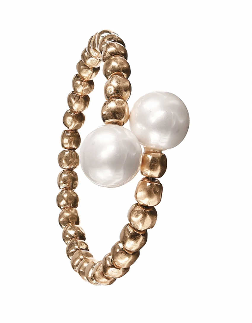 Grande Glass Pearl Statement Bracelet - SC458