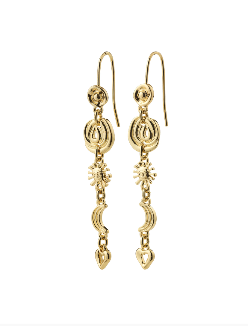 MISHA Suns Charm Drop Earrings