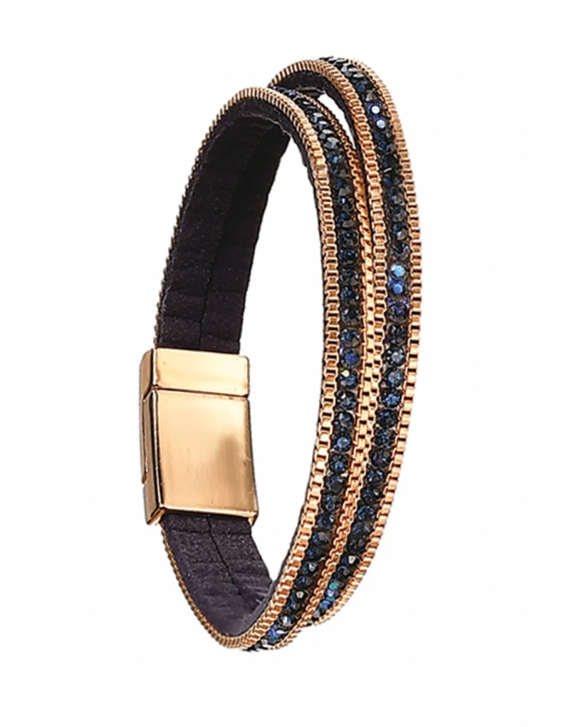 You're So Magnetic Midnight Blue Crystal Bracelet - AY453