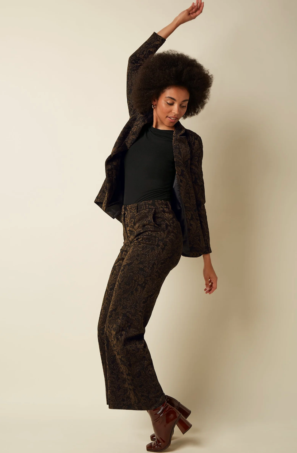 FEDERICA Pants in Star Jacquard