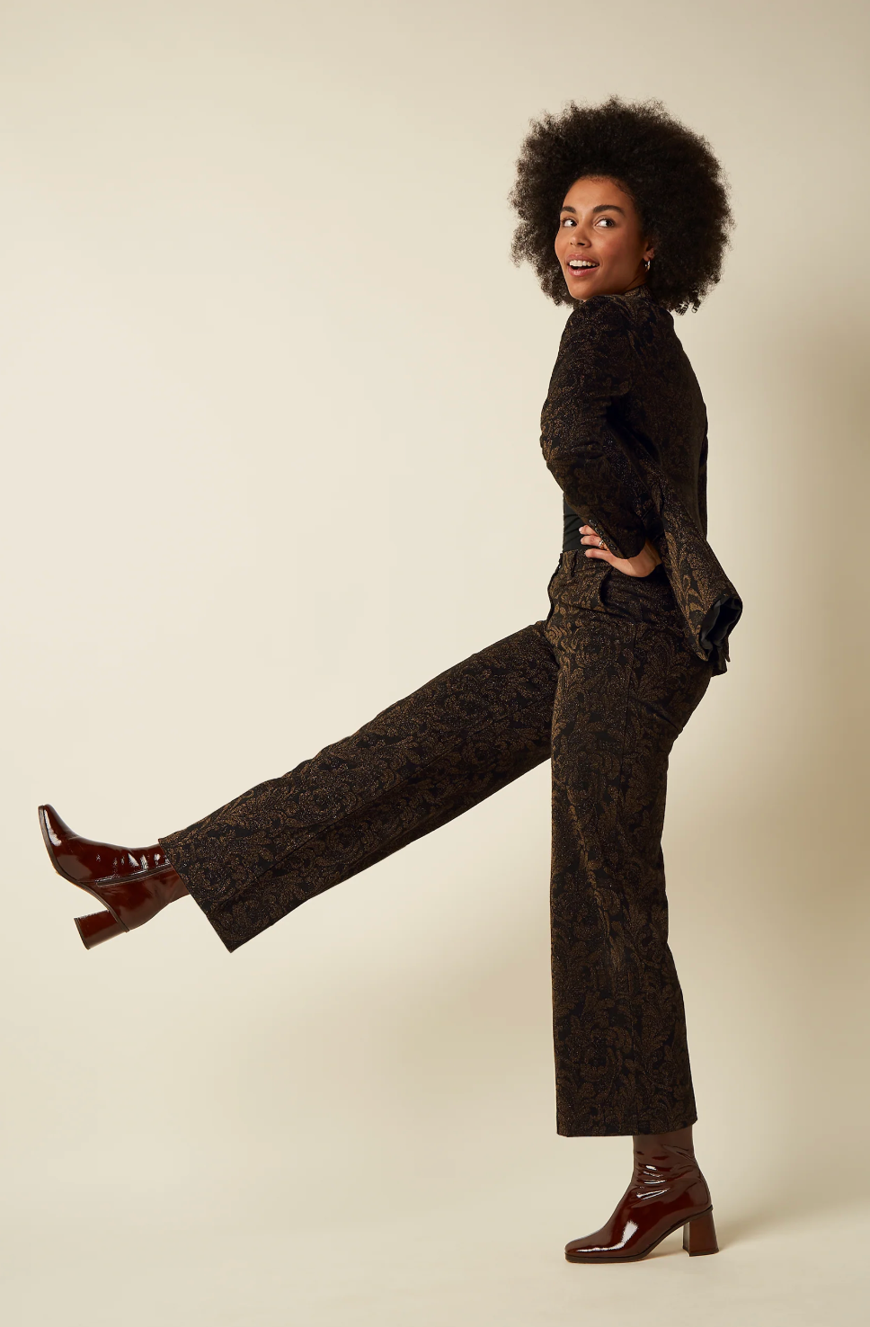 FEDERICA Pants in Star Jacquard