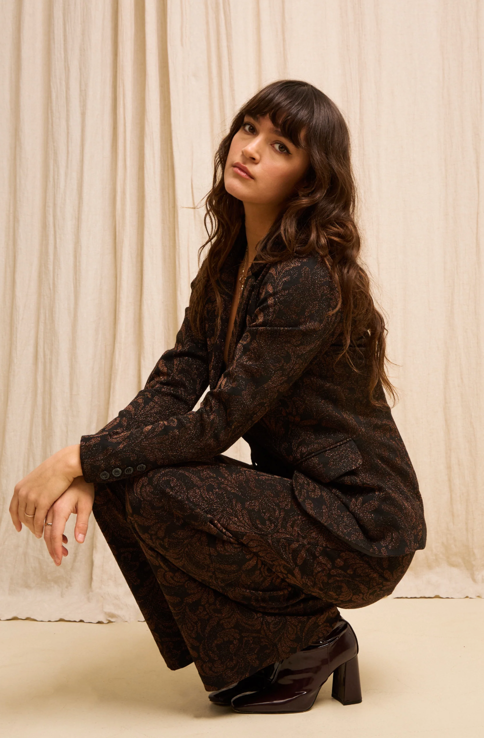 FEDERICA Pants in Star Jacquard