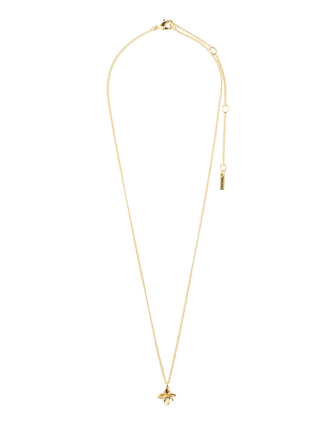 RACE Flower Necklace in Gold
