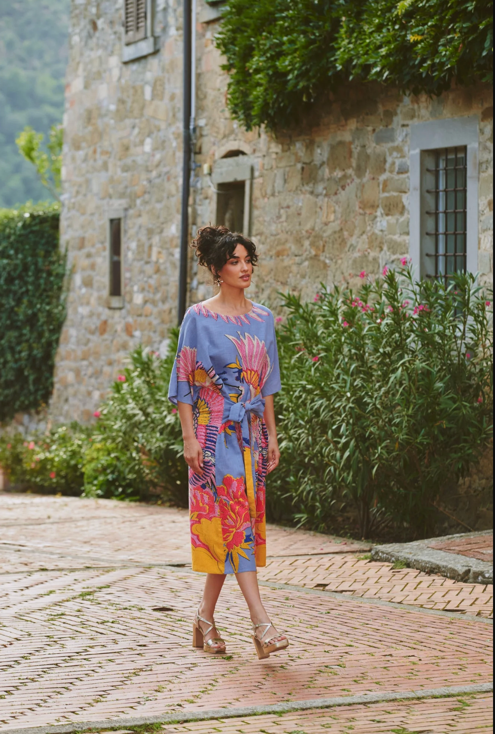 OBI Dress One Hundred Stars in Periwinkle Crane