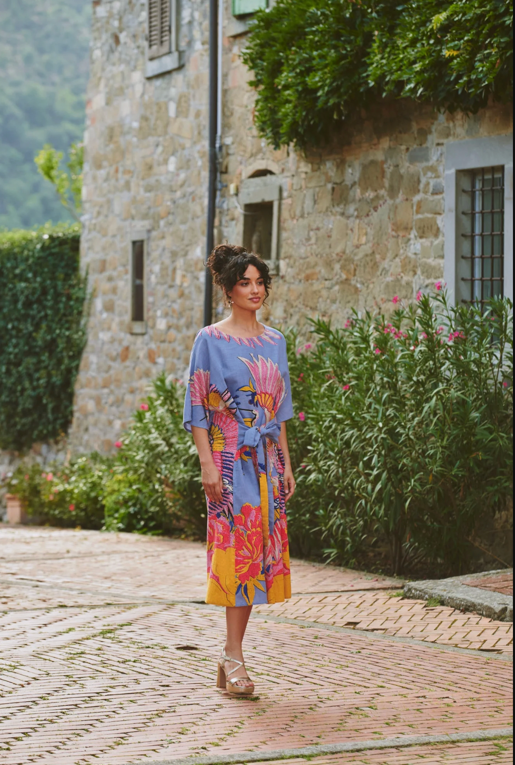 OBI Dress One Hundred Stars in Periwinkle Crane