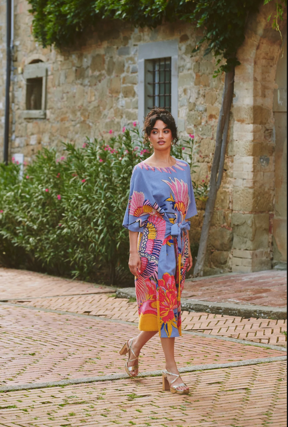 OBI Dress One Hundred Stars in Periwinkle Crane