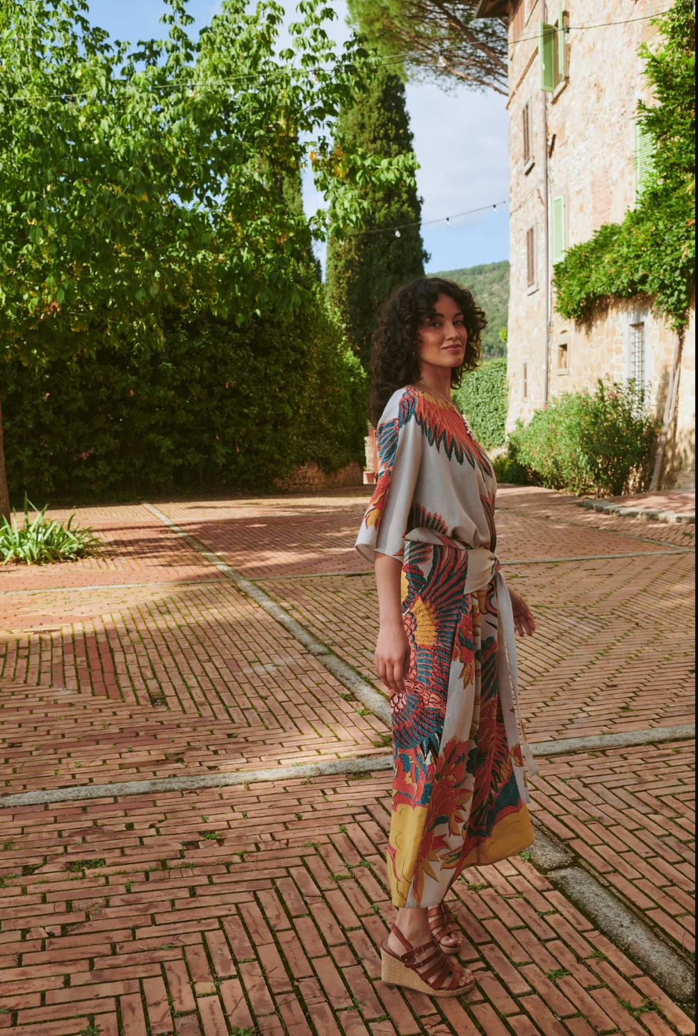 OBI Dress One Hundred Stars in Stone Crane