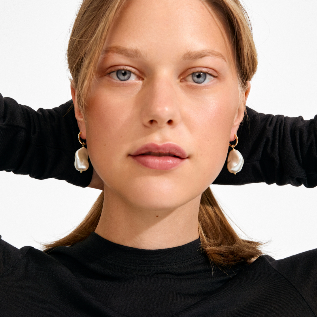 RADLEY Organic Shape Pearl Drop Earrings
