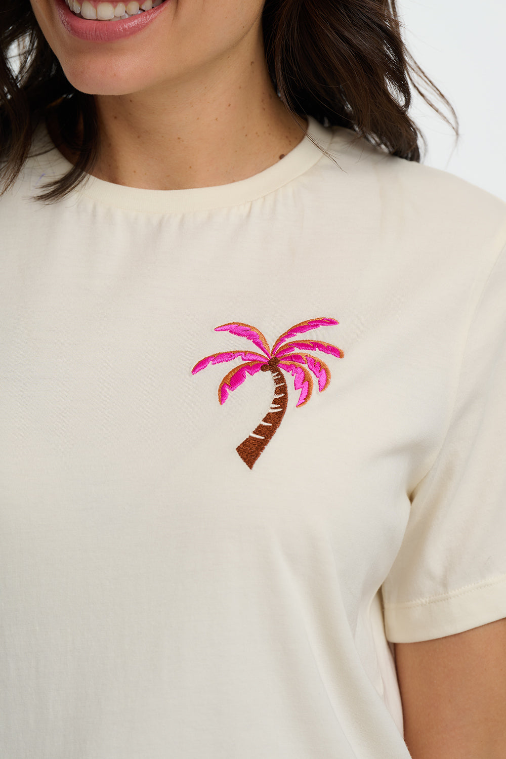 LUNAR Tee in Tropical Palm Print - T1069