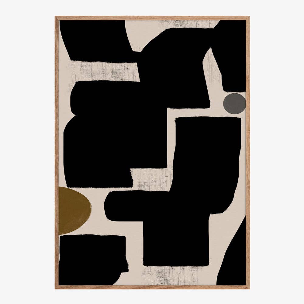 Shapes in Harmony Art Print - Abstract Decor