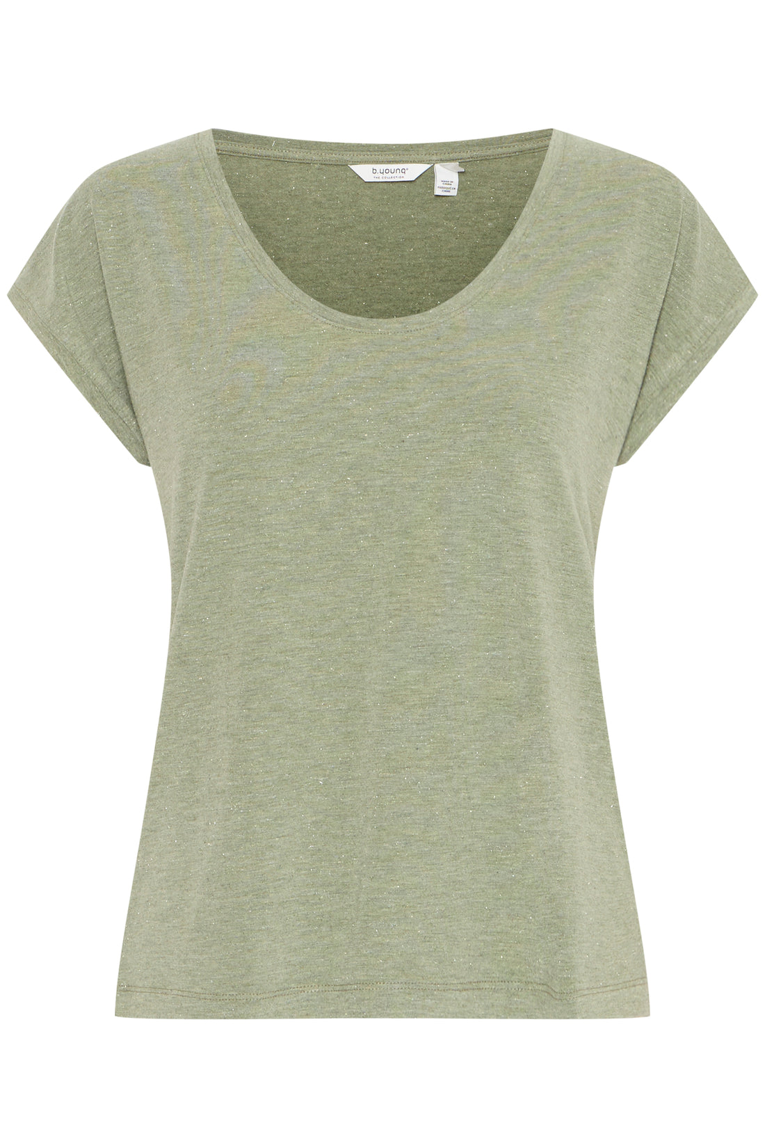 PALU REXIMA Scoop Neck Jersey T-shirt in Sea Spray Green