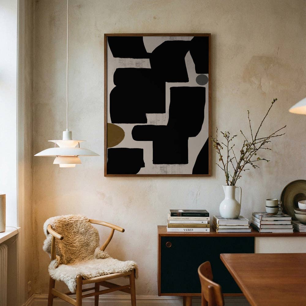 Shapes in Harmony Art Print - Abstract Decor