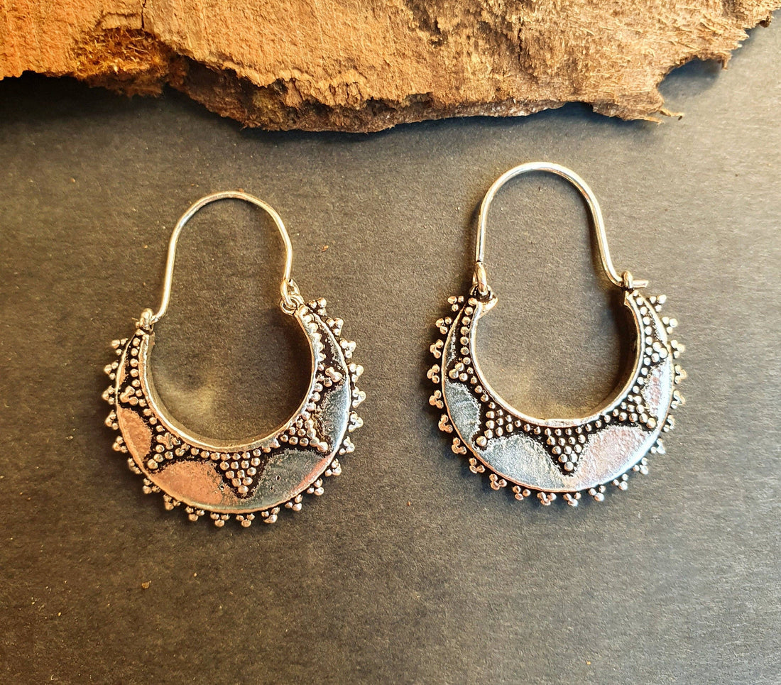 CUDO Small Afghani Hoops Earrings