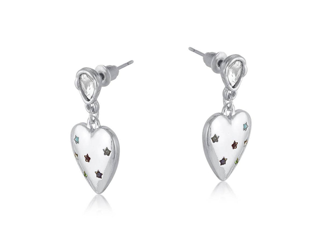 FLORENCE HEART DROP EARRINGS