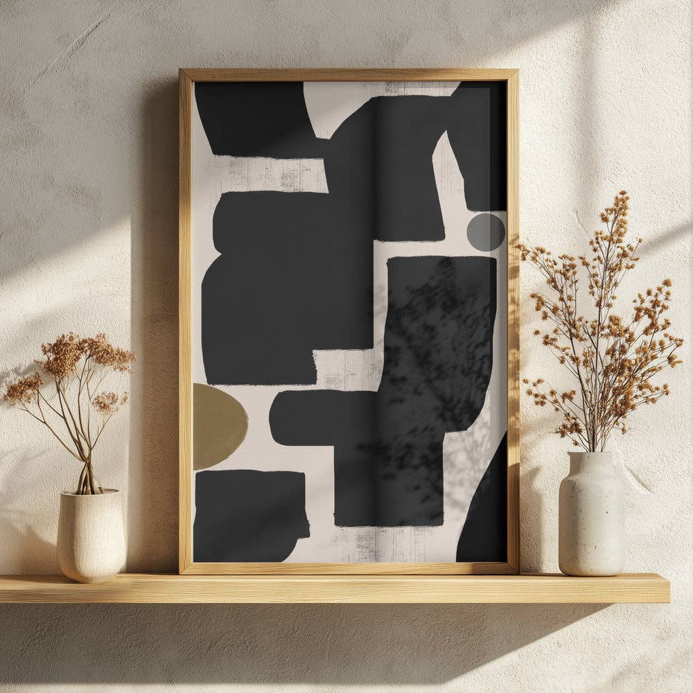 Shapes in Harmony Art Print - Abstract Decor