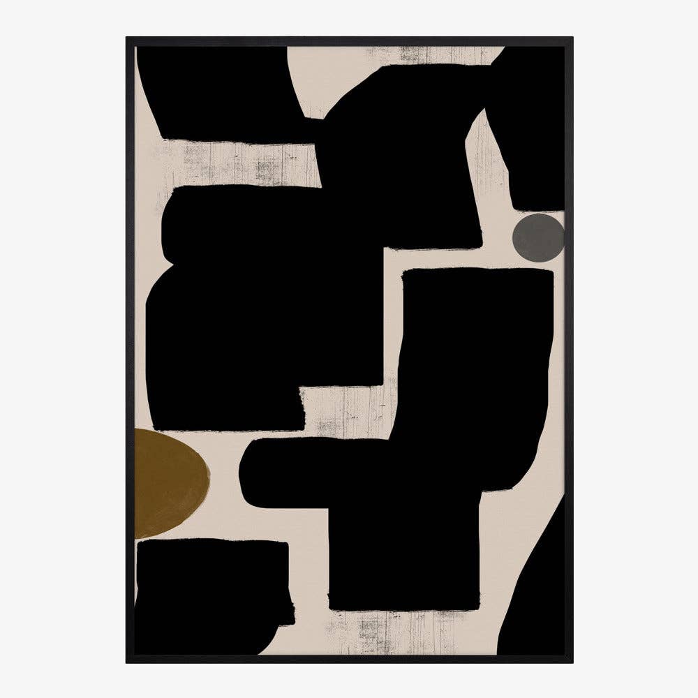 Shapes in Harmony Art Print - Abstract Decor