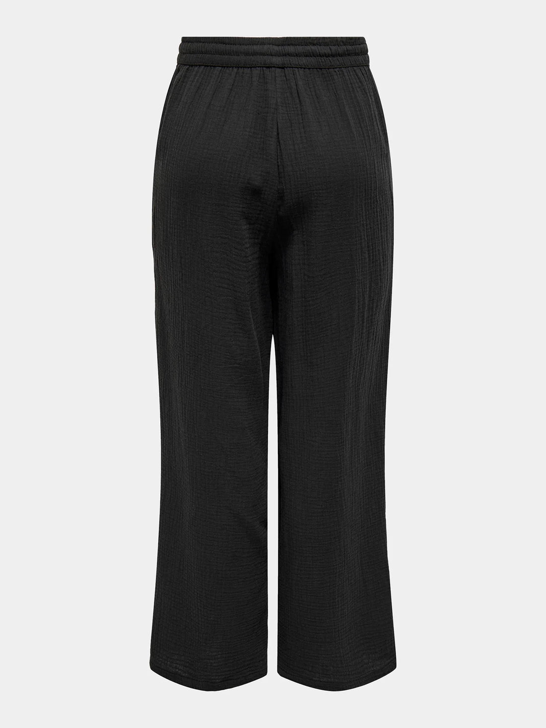THYRA Crepe Casual Trousers in Black