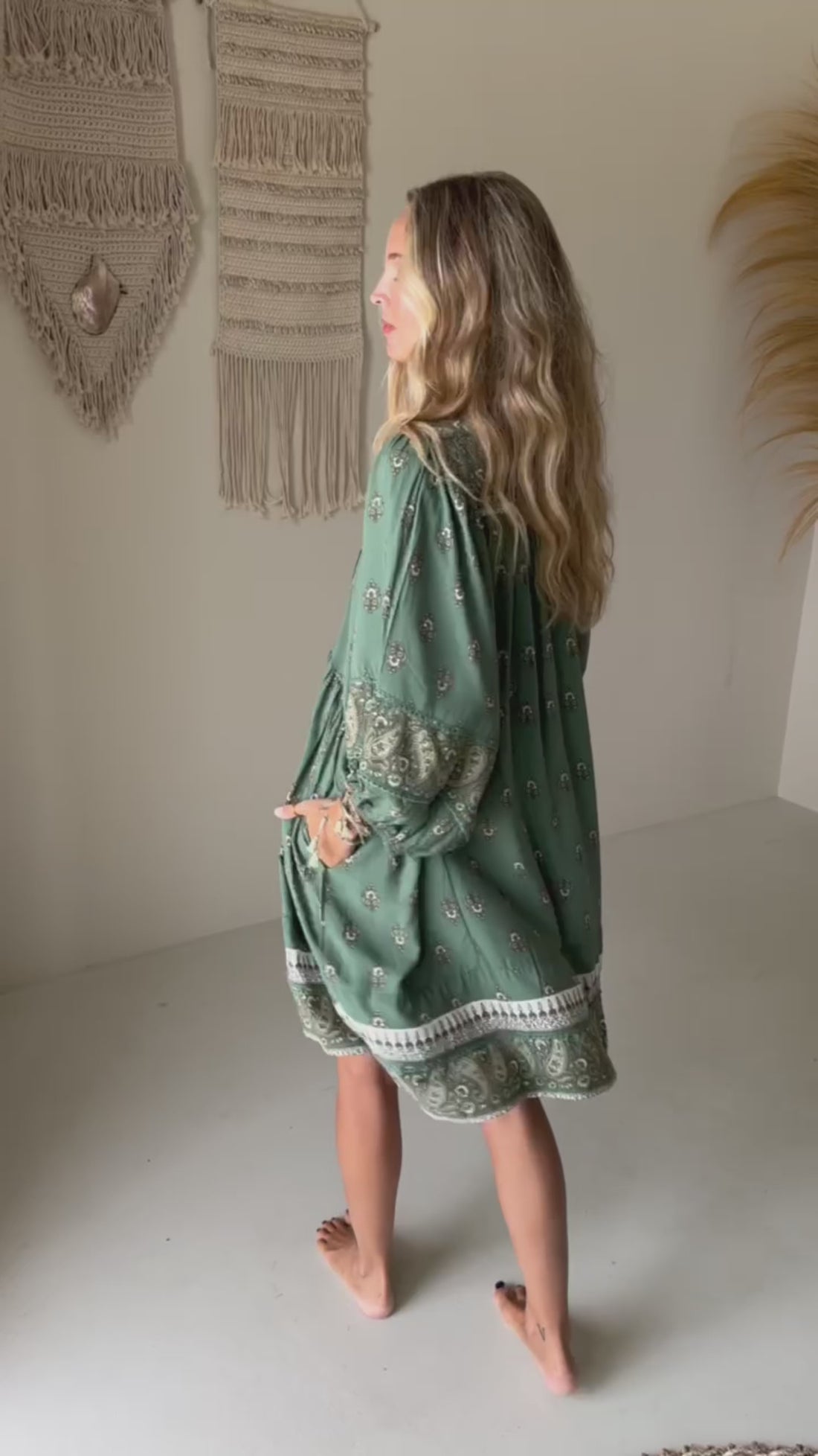 VERONICA PRINT ADELA MINI DRESS