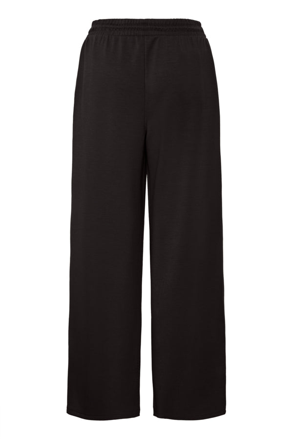 PUSTI 101 Soft Touch Wide Leg Joggers in Black