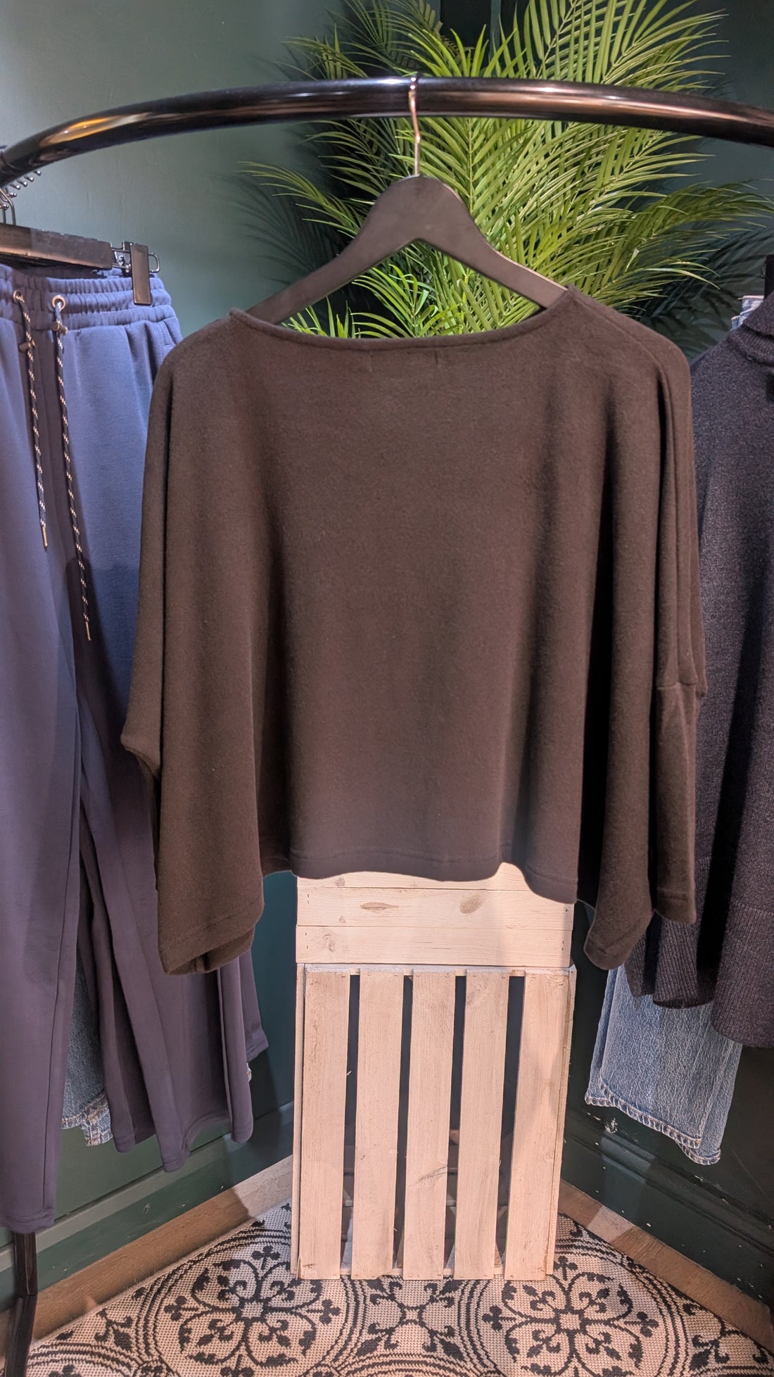 KIRA Maglia Sculptural Oversized Jumper in Black