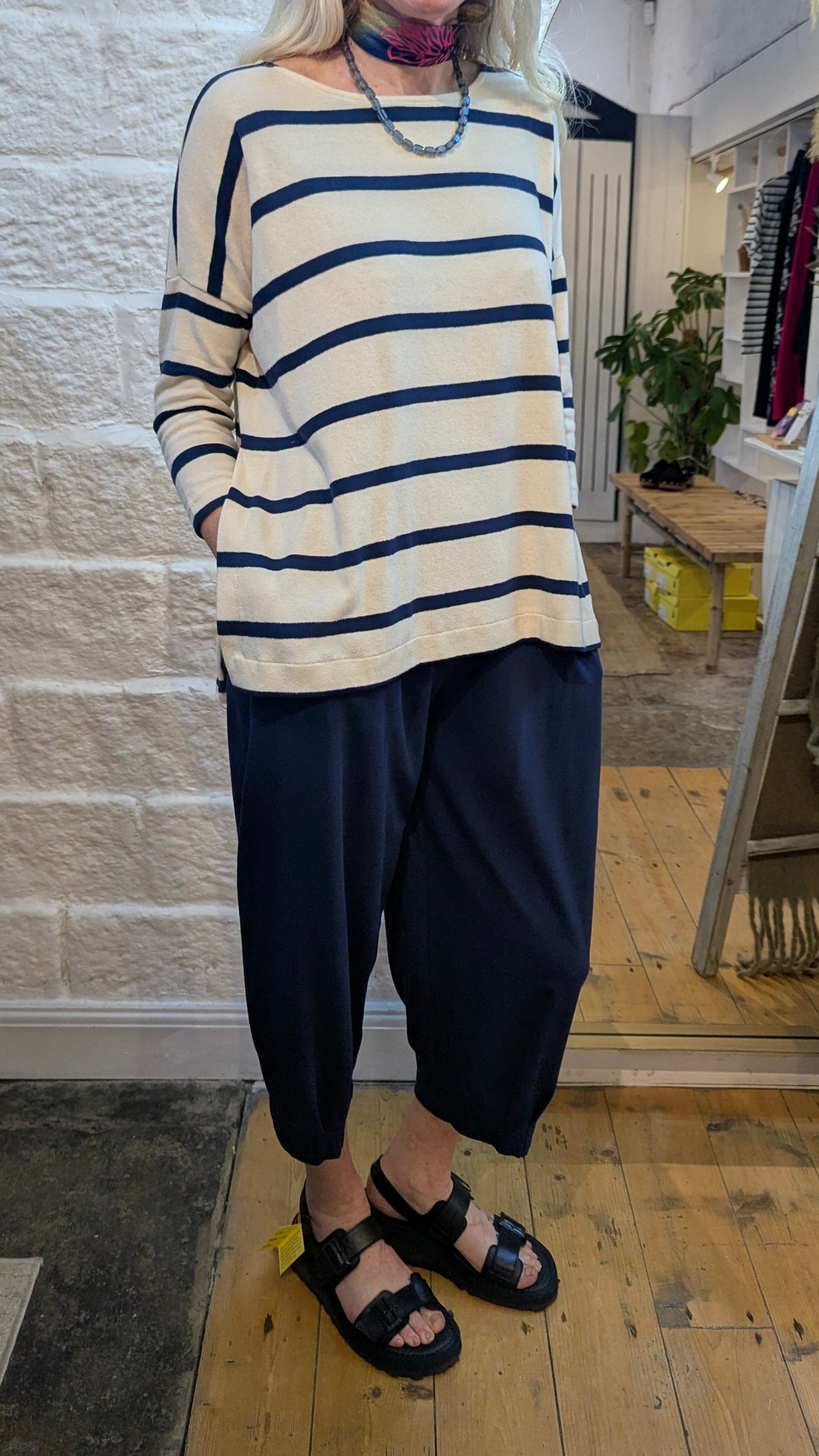 EMOTIVA Jumper in Blue Stripe